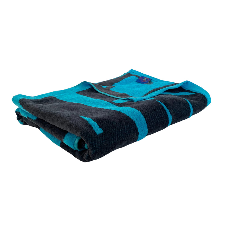Serviette de plage éponge Velours Jacquard Rugby Team - Taille L 90x170cm