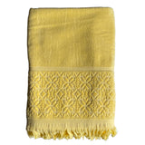 serviette de bain éponge velours unie ciselée romance zeste 90x170 cm, 100 % coton, 460 g/m², légère et absorbante, idéale salle de bain, piscine et plage