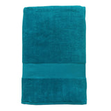 serviette de bain éponge velours unie classy lake 90x180 cm, 100 % coton, 500 g/m², légère et absorbante, idéale salle de bain, piscine et plage