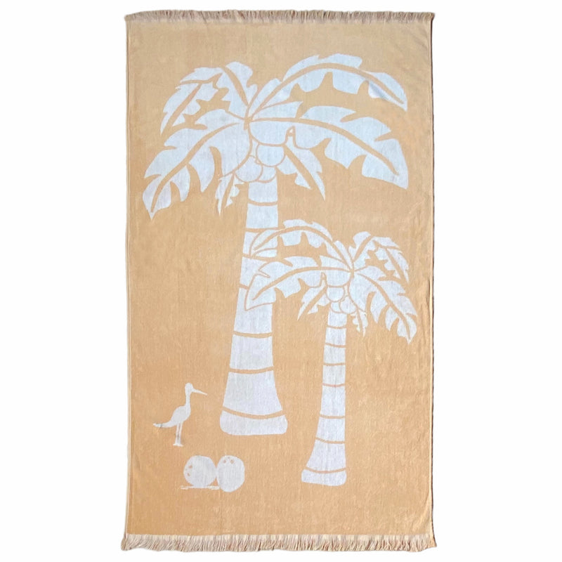 Serviette de bain beige Cocobeach, large - Le comptoir de la plage