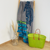 serviette de plage éponge velours jacquard camada XL 140x180 cm en coton 400 g/m² douce et absorbante, idéale plage et piscine