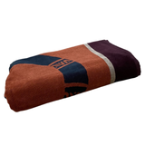 serviette de plage éponge velours jacquard tribalno XL 140x180 cm en coton 400 g/m² douce et absorbante, idéale plage et piscine