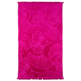 Serviette de bain rose en coton Manzanillo - Le comptoir de la plage