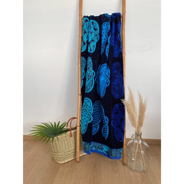 Serviette de plage en coton Soto, large - Le comptoir de la plage